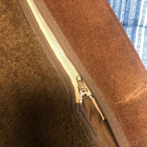 Vintage mens brown leather western outdoor wear jacket size 38 tall by Sears - Picture 11 of 13